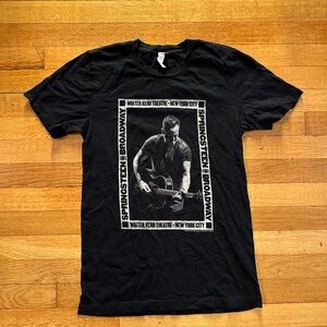 Springsteen On Broadway Kerr Theatre Adult Size Small Cotton Tshirt, Made In USA
